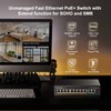 MokerLink 11 Port Switch: 9 PoE+ Ports, 2 Fast Ethernet
