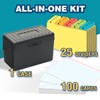 H4D 4x6 Index Card Holder with 100 Heavyweight Ruled Index