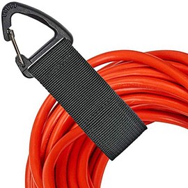 Extension Cord Organizer(8 Pack), Garage Organization and Storage, 16-Inch(Unfolded) Heavy Duty Storage Strap for Extension Cord within 100ft or Hoses within 35ft, with Triangle Buckle for Hanging
