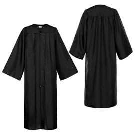 Alaiyaky Graduation Talar 2024 with Graduation Hat, Academic Graduation Robe with Graduation Hat Sash Tassel Honor Cord Pin Talar for College Bachelor Master, 2024 Set B