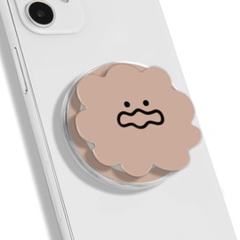 On The Grip Magnetic Emotions Characters Expandable Collapsible Mobile Phone Grip Stand Holder for Smartphone Tablet Cell Phone Accessory (Anxiety)