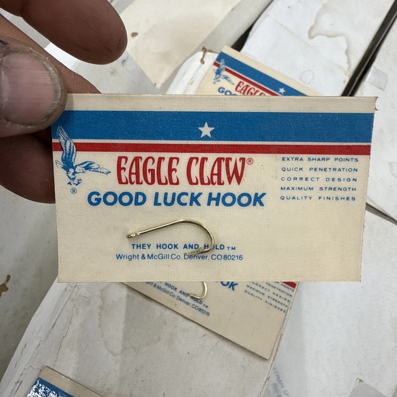 Eagle Claw 5 Vintage Eagle Claw Good Luck Hook Wright