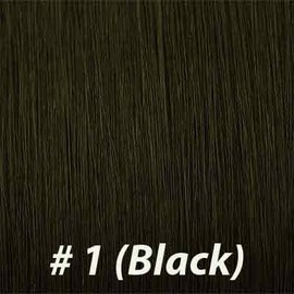 200 Strands Wavy Pre Bonded U Nail Tip Fusion Remy Human Hair Extensions 22" Inches # 1 Jet Black Color