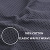 LEIAOLY 100% Cotton Waffle Weave Kitchen Dish Cloths, Ultra Soft