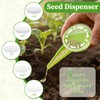 DRAINJH Mini Seed Spreader, 19 Pcs Seed Planter Tool Dispenser