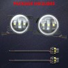 SHENKENUO 4 Inch LED Fog Lights Front Bumper Driving Lamp