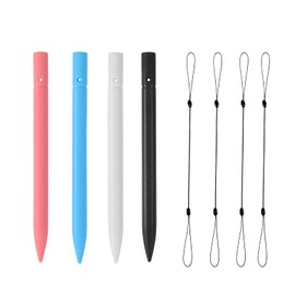 cimetech 4.5 Inch Replacement Stylus Drawing Pen with Elastic Ropes for Kids Drawing Pads LCD Writing Tablet (4 Pack)