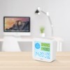 infactory Luftmesser: 2er-Set TVOC- & CO2-Messgeräte mit Uhr, Temperatur, Luftfeuchtigkeit