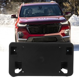 Front Bumper License Tag Plate Frame Bracket Holder Compatible with 2018 2019 2020 2021 2022 Traverse Replace GM1068196 84282822