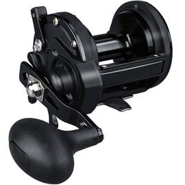 Sougayilang Conventional Reel 50 Trolling Fishing Reel Powerful Drag Fishing Reel for Saltwater Big Game (HSTL Black 30)