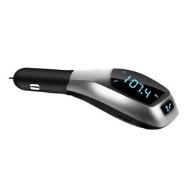 Baceyong X5 car bluetooth mp3 player, Portable bluetooth Radio, FM Transmitter Play Micro SD TF Card Handsfree Calling USB Ports
