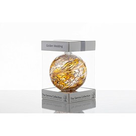 Sienna Glass 50th Wedding 10cm Friendship Ball