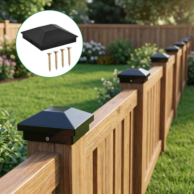 Focenat 12 Pack Fence Post Caps, 9 x 9 cm