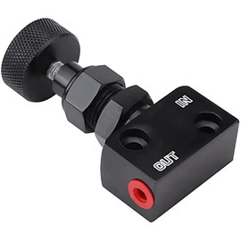 Tiardey Universal Brake Proportioning Valve Adjustable Aluminum Screw Type for Motorsport Racing Car Pressure Regulator 150PSI - 1200PSI Pressure Range
