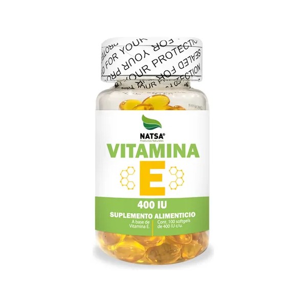 Vitamina E 400 Iu, 100 Cápsulas, Calidad Premium