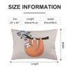 Cute Sloth Throw Pillow Cover Queen Size Set of 2,Cartoon