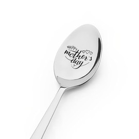 Happy Mothers Day Gifts for Mom Tea Coffee Spoon Gifts for Mama Mother Birthday Gifts for Mom Mommy Retirement Gifts for Mother in Law Thank You Appreciation Gifts for Step Mom Ice Cream Spoons
