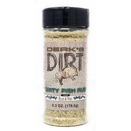 Barbecue Seasoning Dirty Derks Dirt Rub Spice 6.3oz Bottles (6.3oz, Fish Rub)