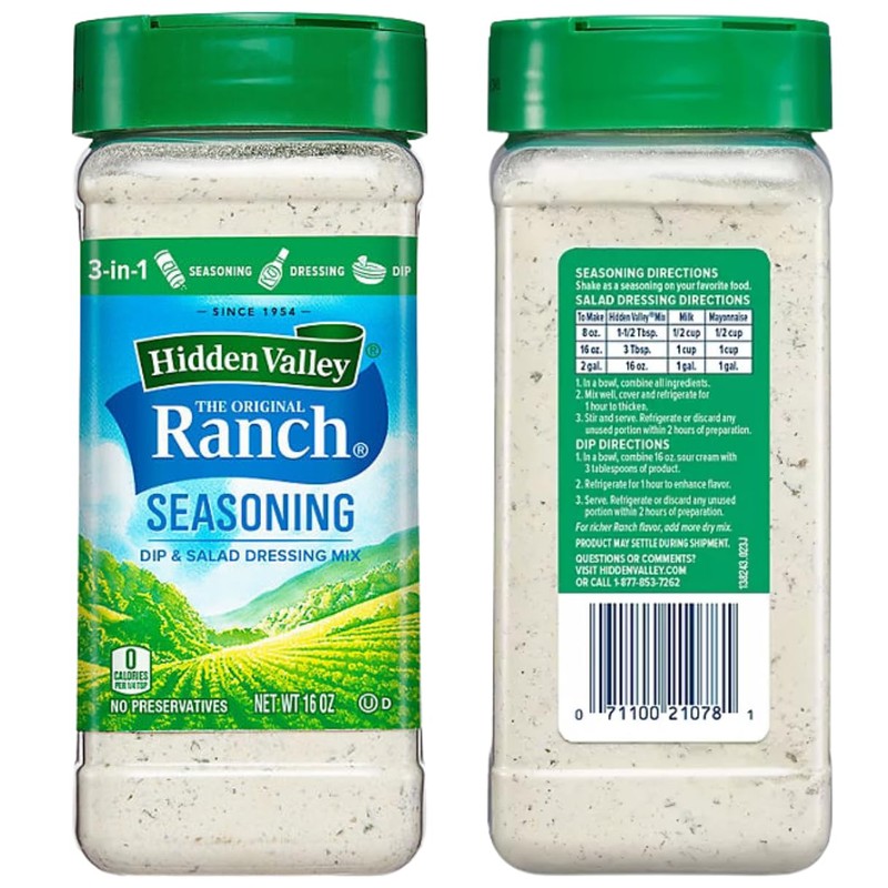 Hidden Valley Ranch Salad Dressing and Ranch Seasoning Mix 16oz