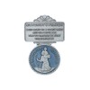 Saint Christopher Lead Free Pewter with Beautiful Blue Enamel Auto