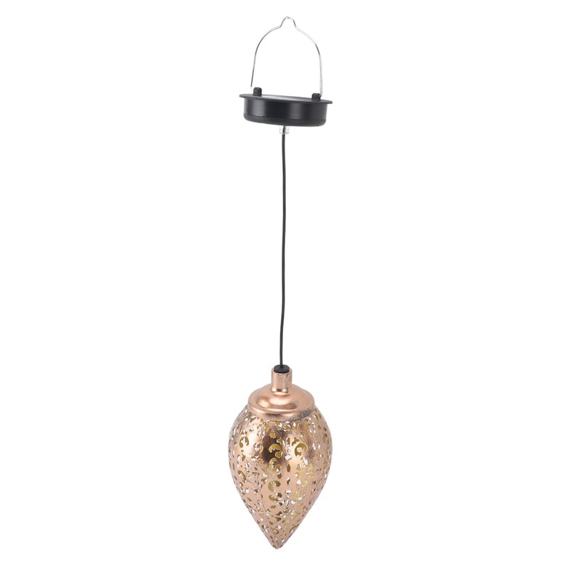 Solar Powered Patio Lamp LED Hanging Light Retro Decorative Lantern