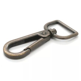 Stecksstore Swivel Leash Clip Lobster Claw Antique Brass Plate 3/4" 1171-09