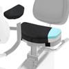 MABOZOO Cojín de asiento de bicicleta estática, cómodo cojín de asiento de bicicleta reclinada con funda lavable, almohadilla de espuma para remo para máquina de remo, bicicleta