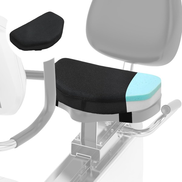 MABOZOO Cojín de asiento de bicicleta estática, cómodo cojín de