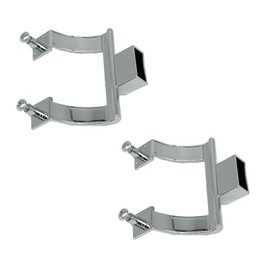 NICENEEDED Towel Bar Brackets Set, Stainless Steel Wall Mounted Bathroom Handles Replacement, Heavy Duty Hand Towel Holder 2 Towel Rack Bracket with 4 Screws for Shower Doors or Tub Enclosure