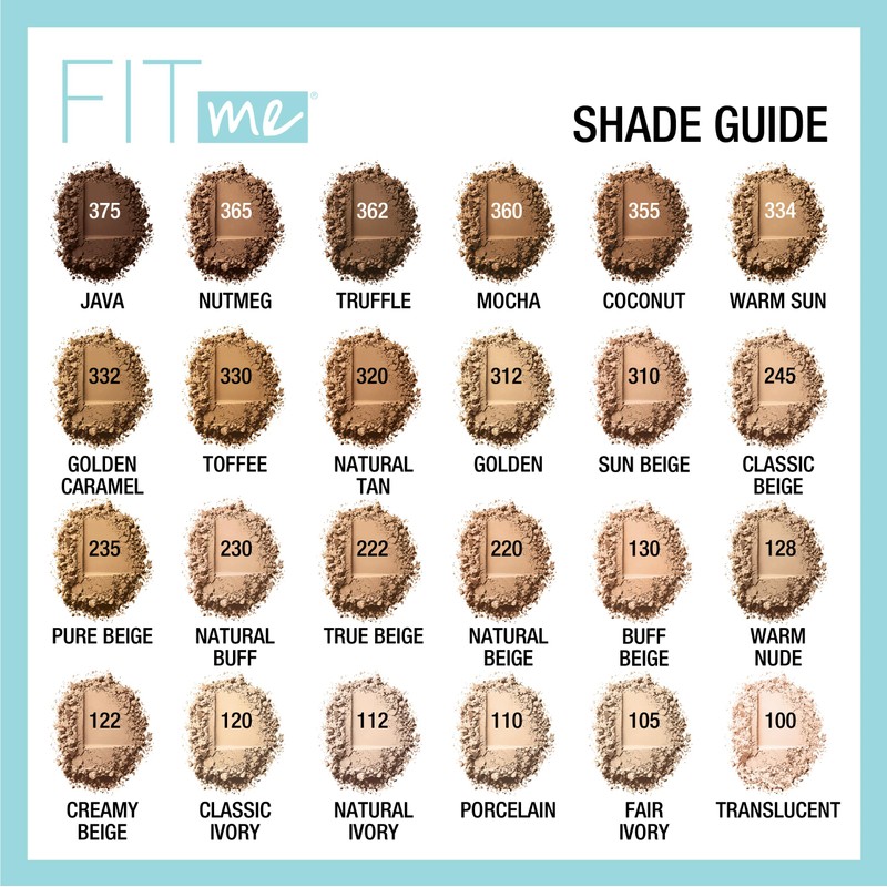 Maybelline Fit Me Matte + Poreless Pressed Face Powder Makeup