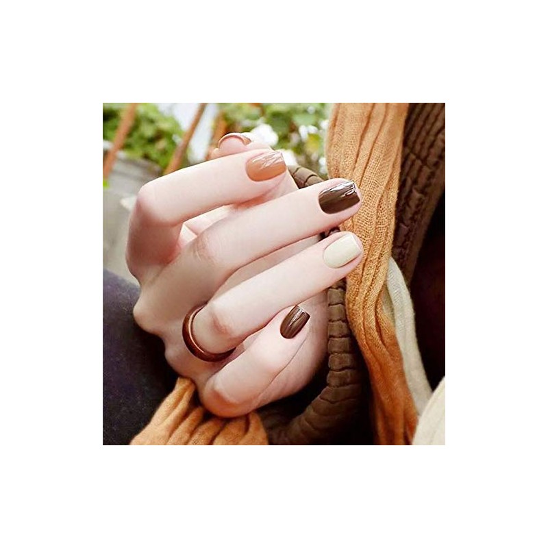 Short Nail Tips, Solid Color Nail Tips, Side Heads, Multicolor