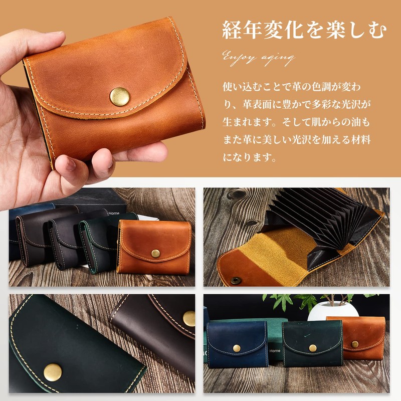 Kameto Bag Manufacturing Credit Card Case, Men's Genuine Leather, Card