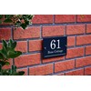 Badgemaster Modern Anthracite House Number Sign Plaque Stainless Steel Standoffs