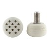 Quad Roller Skating Roll-Line Professional Toe Stops (White, Thread: Metric)