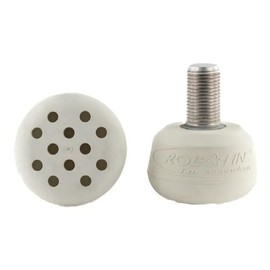 Quad Roller Skating Roll-Line Professional Toe Stops (White, Thread: Metric)