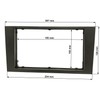 tomzz Audio 2415-074 Double DIN Radio Faceplate Compatible with Ford