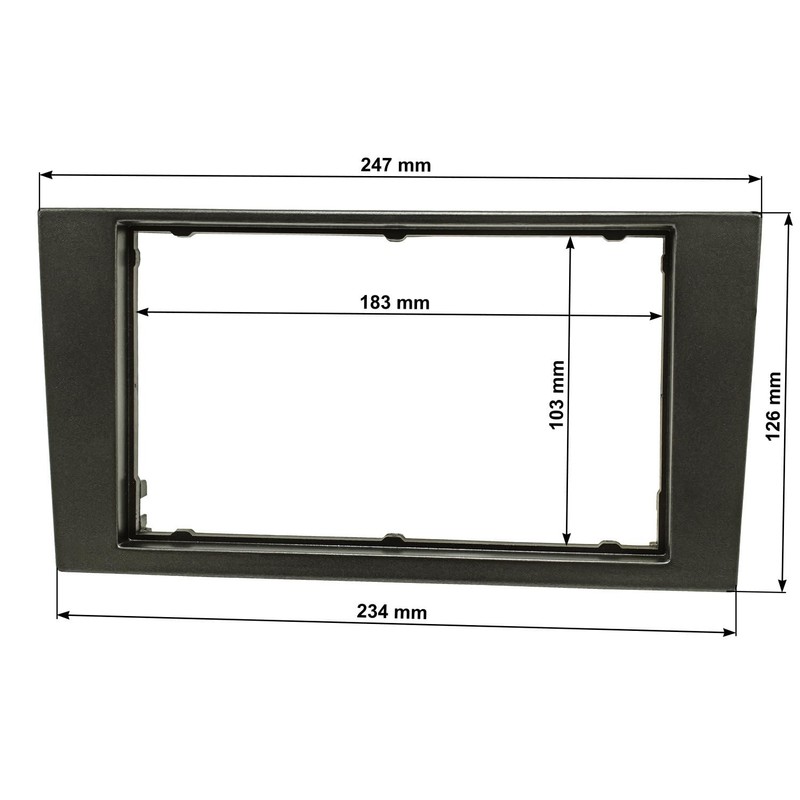 tomzz Audio 2415-074 Double DIN Radio Faceplate Compatible with Ford
