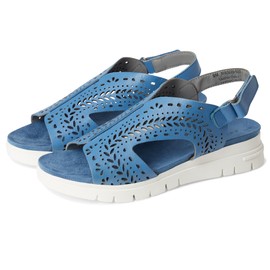 David Tate Women's Moda Flat Sandal, Denim, 10 X-Wide