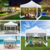 Hoteel 10x10FT Pop-Up Canopy Party Tent Gazebo w/ Mosquito Netting
