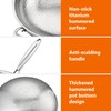 Titanium Hammered Wok, 2026 Upgrade Double-side Hammered Frying Pans Nonstick,