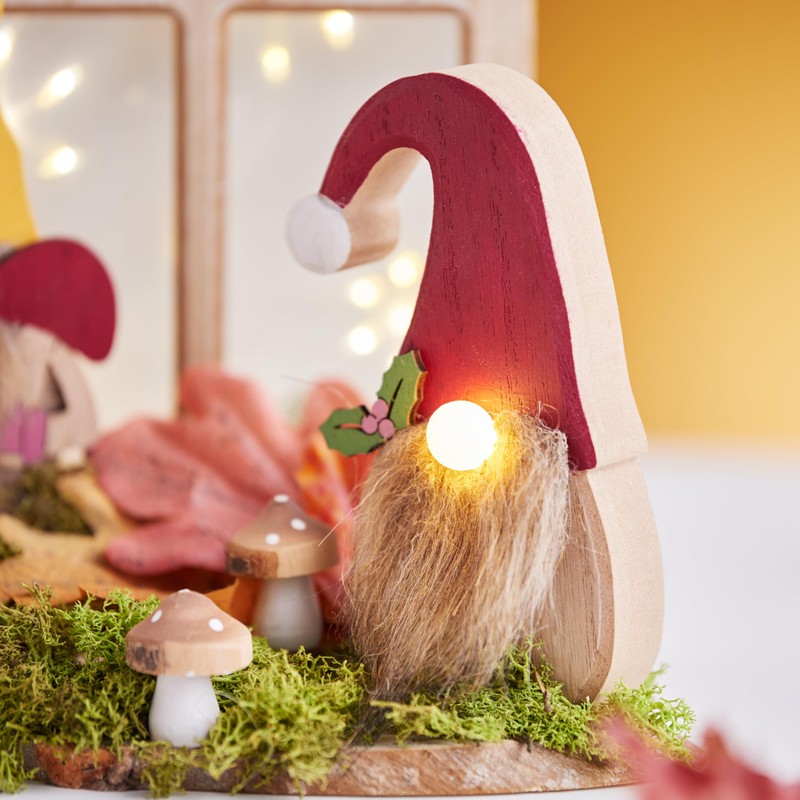 VBS wooden toadstool approx. 3 cm, pack of 6