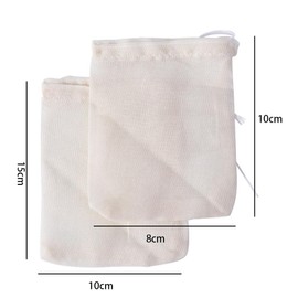 Kopida 30PCS Natural Cotton Muslin Drawstring Bags, Reusable Muslin Bag Sachet Bag Food Packing Bags Linen Bag, Coffee Tea Brew Bags, Soup Gravy Broth Stew Bags, Spice Bags, 4 x 3.15 Inches