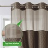 eachope no Hook Shower Curtain and Liner Set，Boho Style with