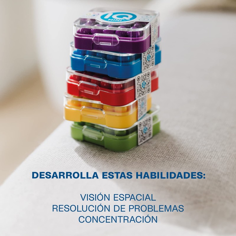 SmartGames - IQ Mini, Create Your Own Challenges, Compact Puzzle