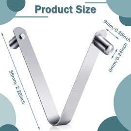 8 clips de botón de resorte de doble pasador para poste de tienda de campaña, clips de resorte de acero inoxidable para kayak, remo, clips de bloqueo de tubo para reemplazo de camping (6 mm)