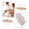 Ciieeo 3Pcs Supple Kitchen Dish Towels Organic Cotton Cleaning Cloths