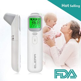 DONYKARRY Forehead Thermometer For Kids, 4 in1 Touchless Infrared Thermometer Digital Thermometer For Body And Object Temp Measurement, With Accurate Reading, Fever Alarm, Memory Function