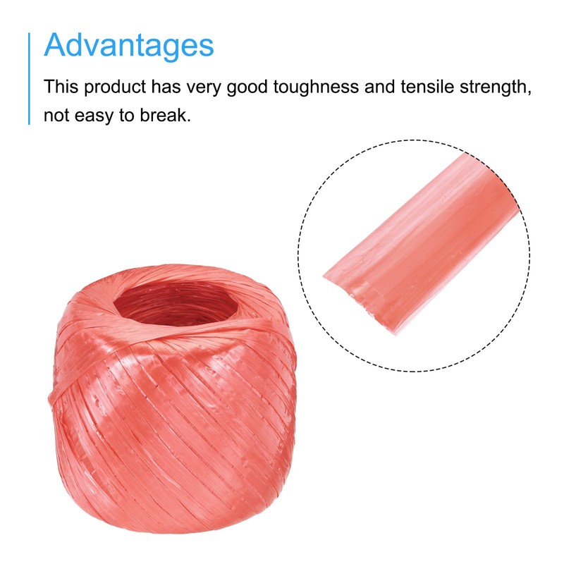 MECCANIXITY Polyester Nylon Plastic Rope Twine Household Bundled,30mm/1.18 Inch Width,550m/1804FT