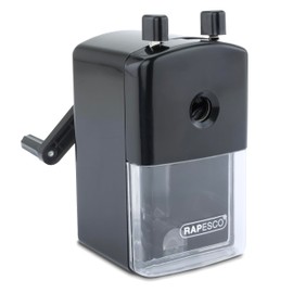 Rapesco R94000B2 94 Desktop Pencil Sharpener for All 8-11 mm Pencils - Black