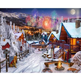 Vermont Christmas Company Winter Playground Jigsaw Puzzle 1000 Piece